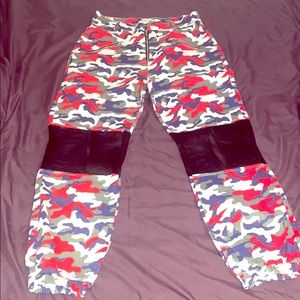 Red/White/Blue camouflage pants